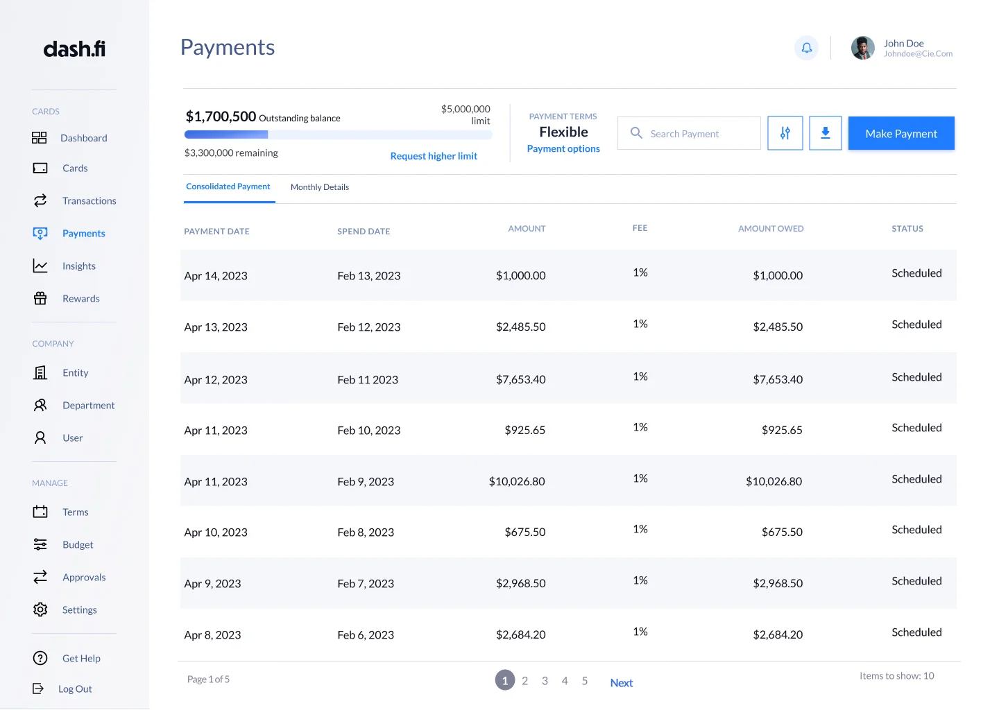 fintech flexible payment ux